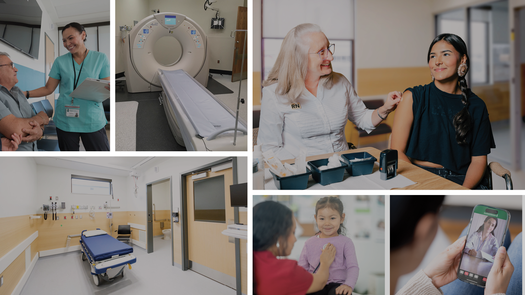 RN administering a shot to a patient